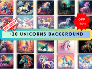 unicorn watercolor party supplies