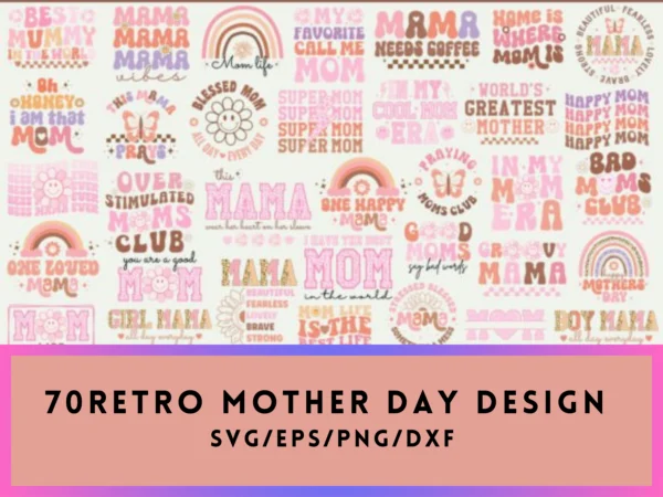 Retro Mother's day design