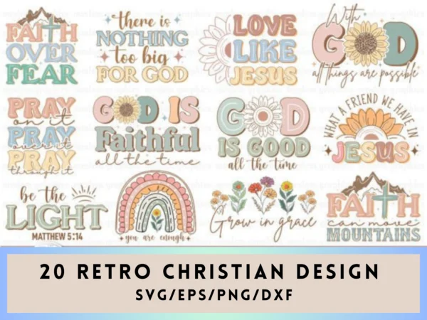 Retro christian design