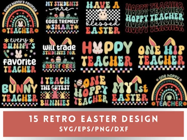 Retro easter design