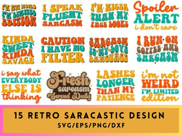 Retro saracastic design